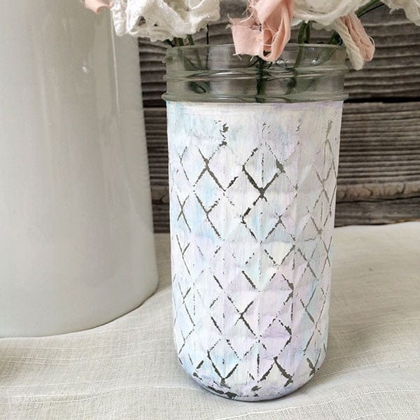 Watercolor Chalk Painted Vase by Jen Goode | TodaysCreativeBlog.net