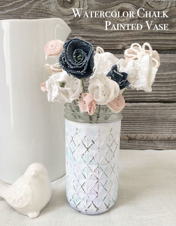 Chalk Paint Vase for Spring Flowers