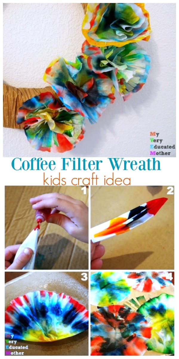 Coffee Filter Flower Wreath Tutorial Today's Creative Life