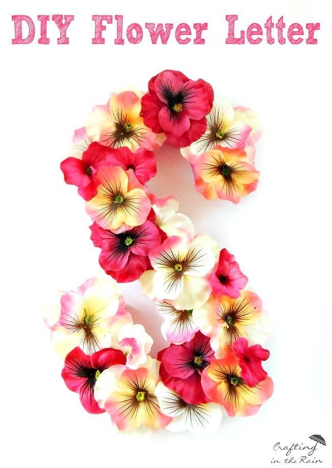 DIY Flower Covered Letters | Today's Creative Life