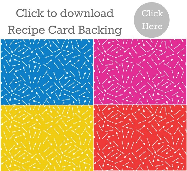 Free recipe cards printable download - recipe card backing | Download more free printables on TodaysCreativeBlog.net