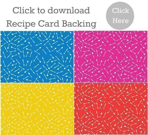 Free recipe cards printable download - recipe card backing | Download more free printables on TodaysCreativeBlog.net