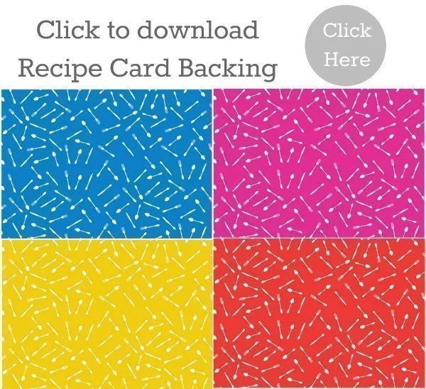 Free recipe cards printable download - recipe card backing | Download more free printables on TodaysCreativeBlog.net