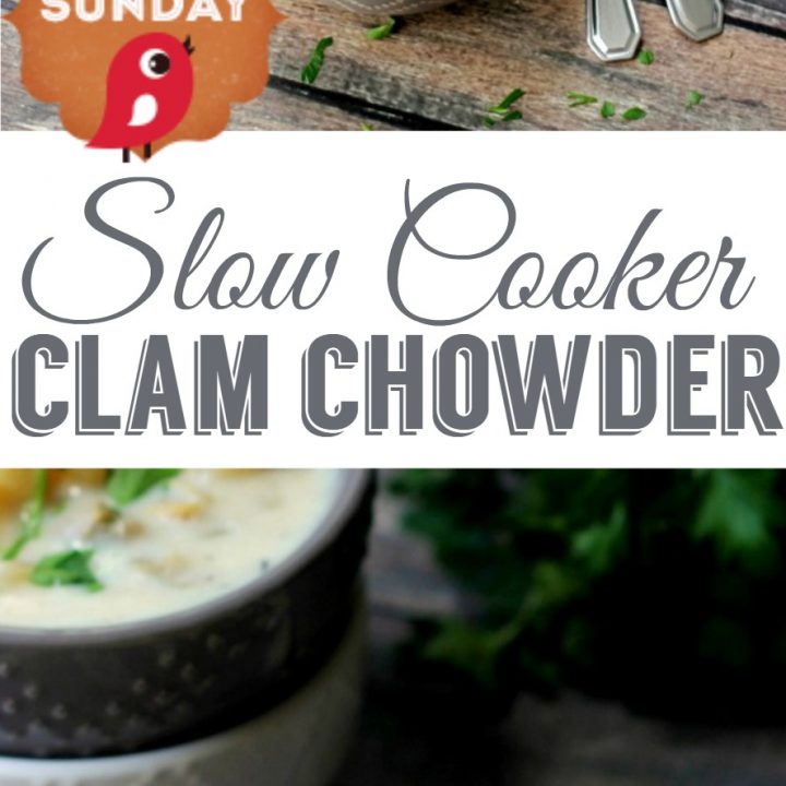 Slow Cooker Clam Chowder | See all the Slow Cooker Sunday Recipes on TodaysCreativeBlog.net
