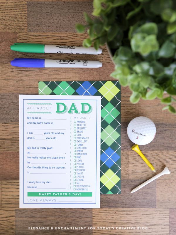 Fill in the Blank Father's Day Cards | FREE Printables | See more creative ideas and free printables on TodaysCreativeLife.com