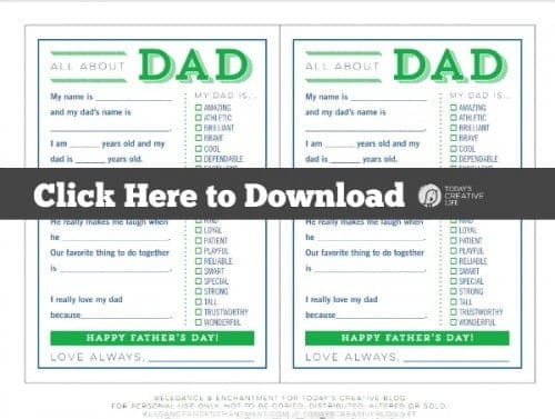 fill in the blank fathers day cards todays creative life