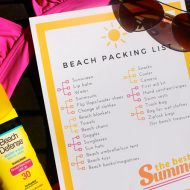 Free Printable Beach Vacation Packing List