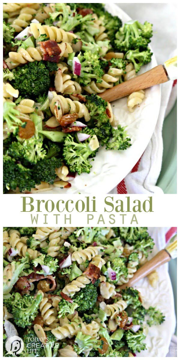 Broccoli Salad With Pasta Recipe - Today's Creative Life