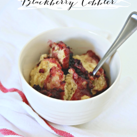 Slow Cooker Blackberry Cobbler Recipe! I call this dumpling style! Easy to make crockpot dessert. Find the recipe on TodaysCreativeLife.com