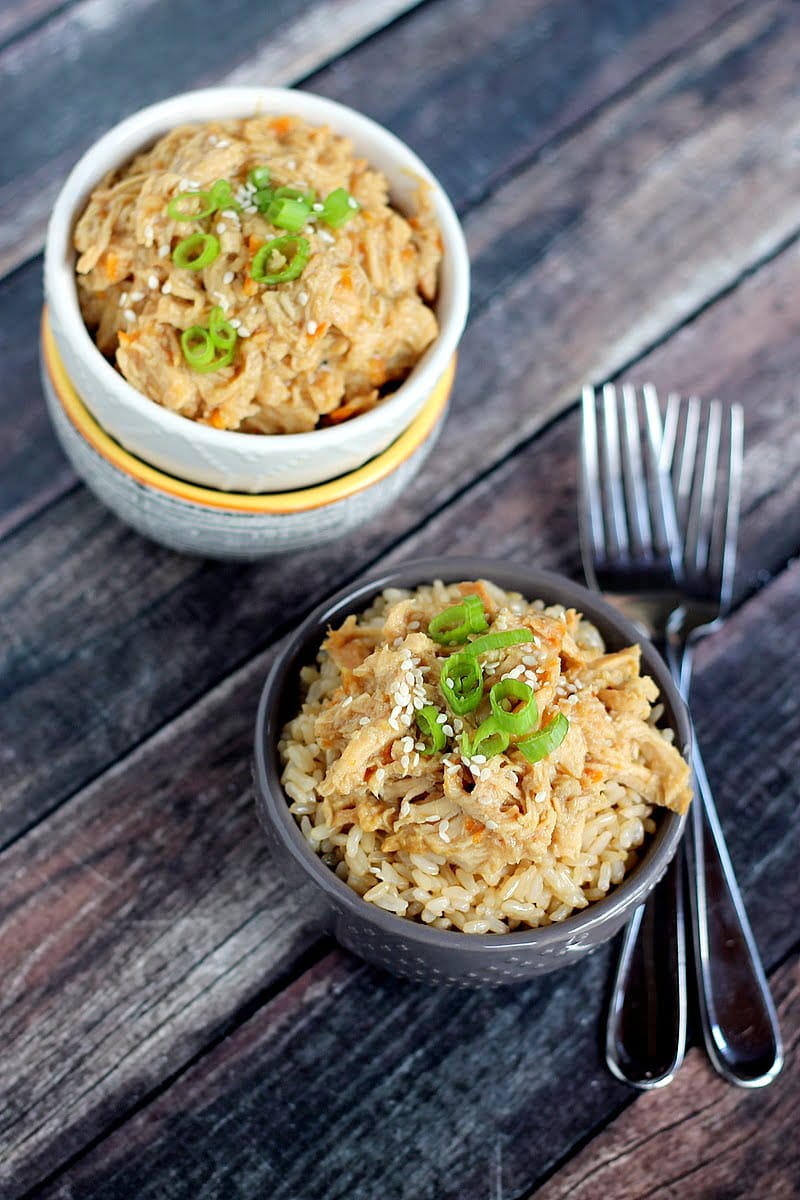 Slow Cooker Orange Chicken Rice Bowls - Today's Creative Life