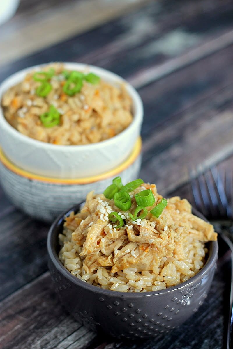 Slow Cooker Orange Chicken Rice Bowls - Today's Creative Life