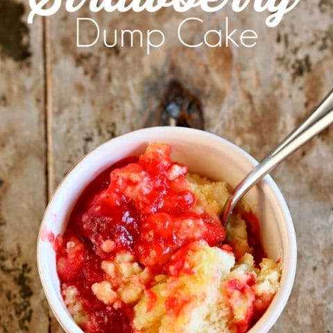 Slow Cooker Strawberry Dump Cake with Pineapple | This sweet and slightly tangy dessert is lip smacking good! See more slow cooker recipes on TodaysCreativeLife.com