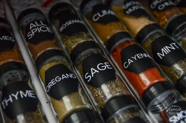 DIY Spice Drawer Organizing Ideas | See more creative ideas on TodaysCreativeLife.com