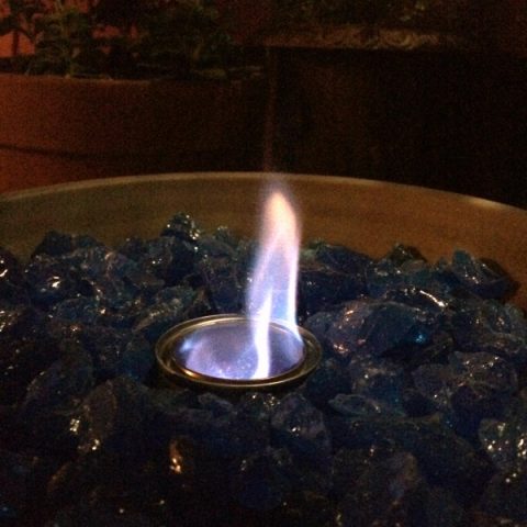 Flame in a firebowl