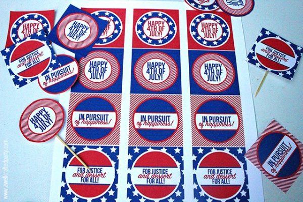 Last Minute 4th of July Party | free printables and more on TodaysCreativeLife.com 