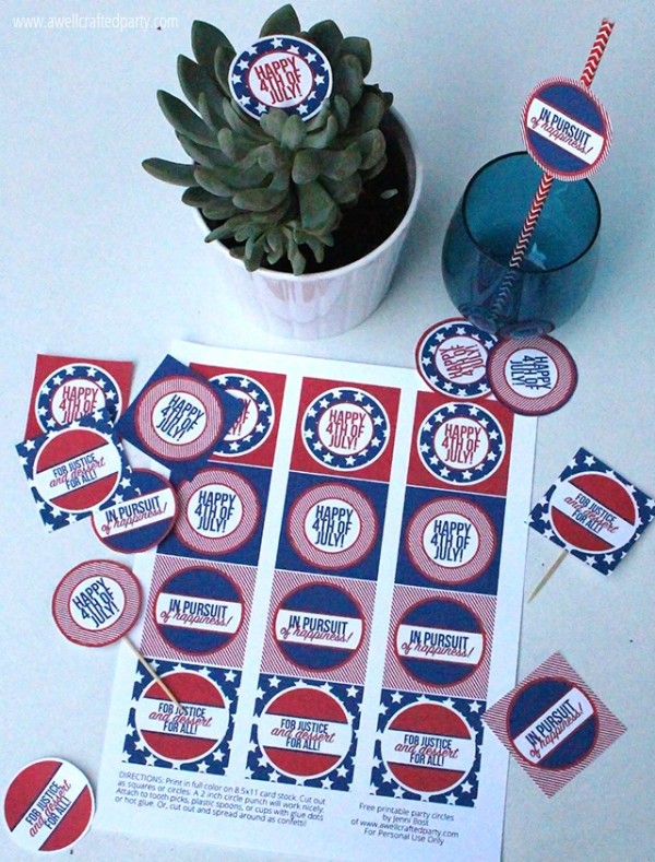 Last Minute 4th of July Party | free printables and more on TodaysCreativeLife.com 