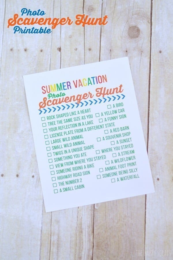 Scavenger Hunt Printable | Keep the kids busy with this fun summer activity | Find more on TodaysCreativeLife.com