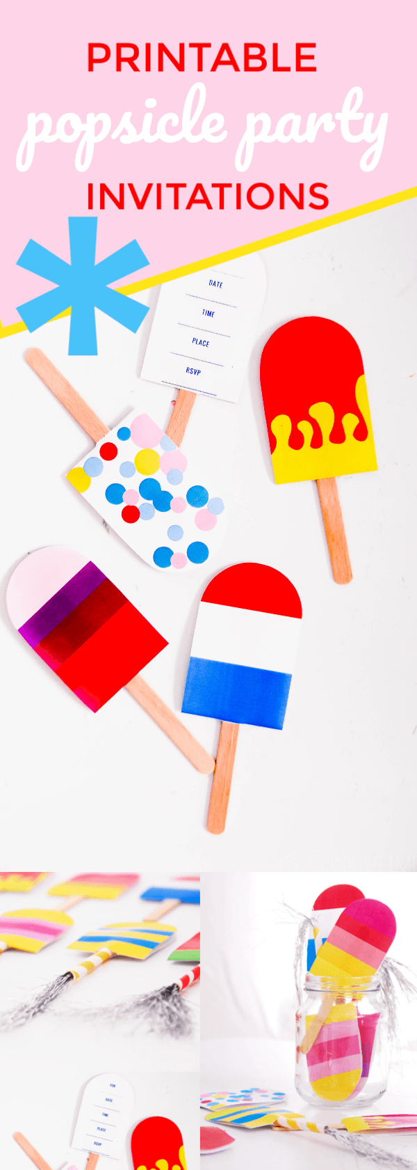 Printable Popsicle Party Invitations | Free Printables | Party Invites | Party planning | summer party ideas for kids | Birthday Party | TodaysCreativeLife.com