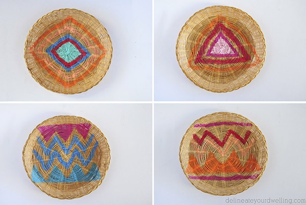 Painted Wicker Charger Plates | Take ordinary wicker paper plate holders from drab to fab! | Easy DIY Home craft project | See the tutorial on TodaysCreativeLife.com