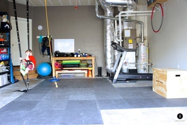 How to make a Home Gym | Create your own home gym with items you'll use! Workout at home in your garage gym. Carrot Bowl will show you how | TodaysCreativeLife.com