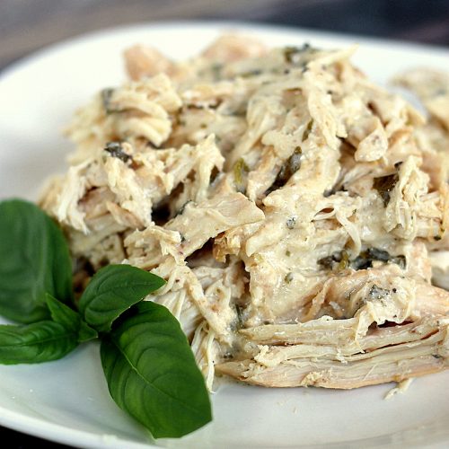 Slow Cooker Caesar Chicken | Make dinner easy! This recipe is great for so many meals! See more slow cooker recipes on TodaysCreativeLife.com