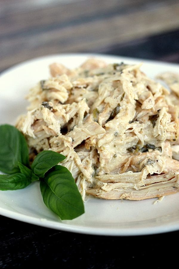 Slow Cooker Caesar Chicken | Make dinner easy! This recipe is great for so many meals! See more slow cooker recipes on TodaysCreativeLife.com