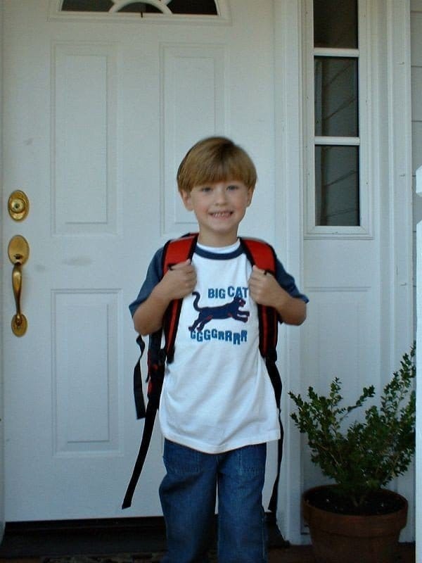 Lucas First Day Kindergarten