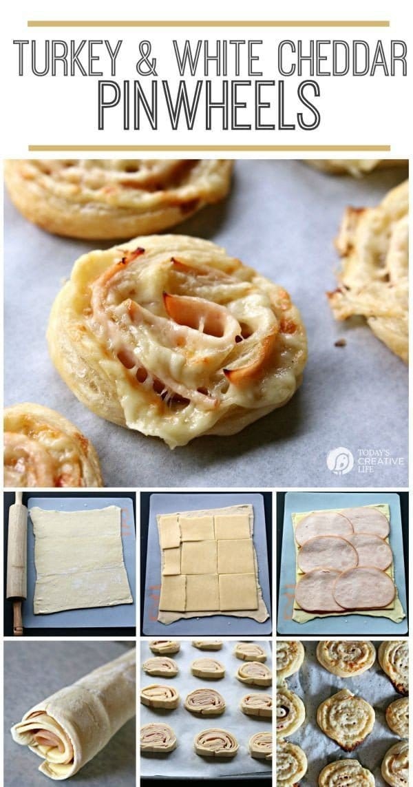 Turkey and White Cheddar Pinwheels - Today's Creative Life