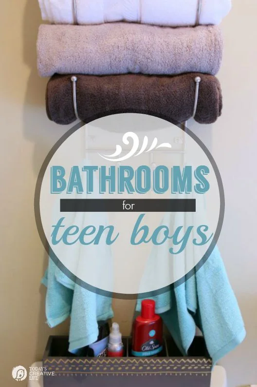 Bathroom Ideas for Teen Boys | TodaysCreativeLife.com