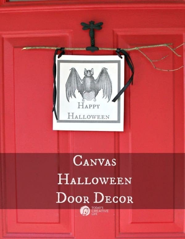 Canvas Halloween Door Decor TodaysCreativeLife.com