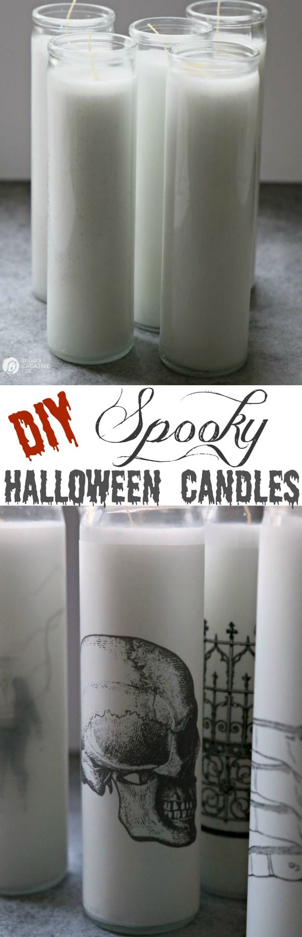 How to Make Spooky Halloween Candles - Today's Creative Life