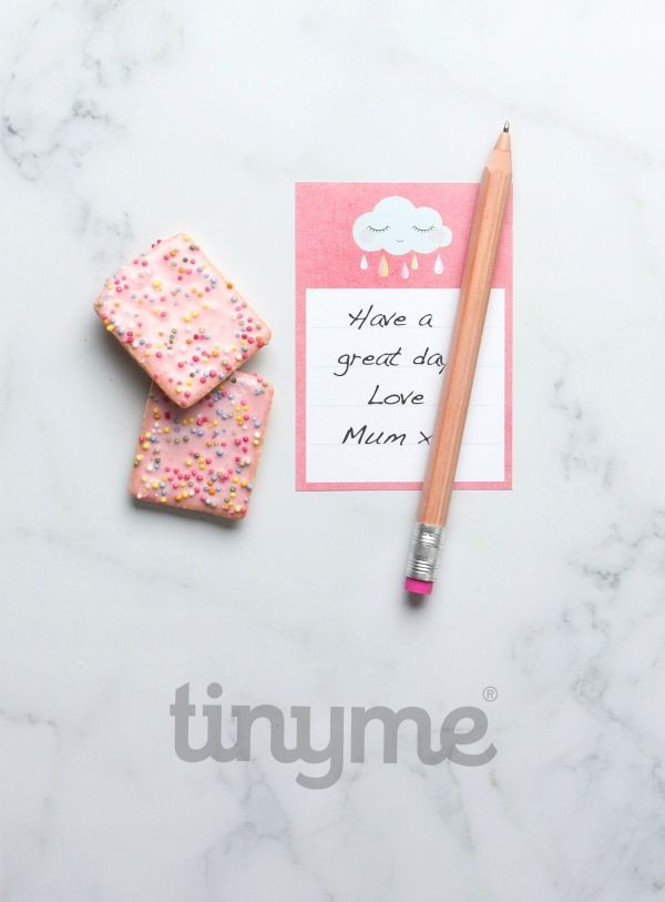Free Printable Lunch Box Notes by tinyme.com for TodaysCreativeLife.com | Download your free printable lunch box notes. Send a sweet message to your kids! 