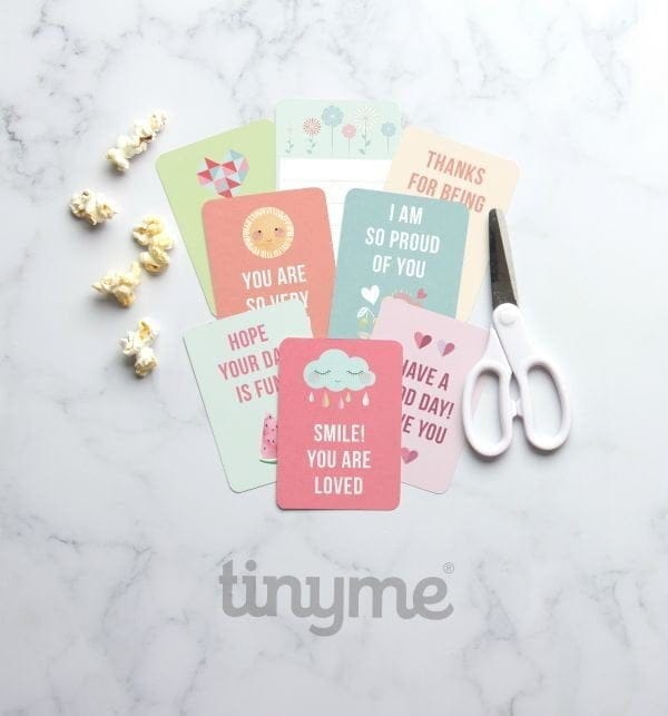 Free Printable Lunch Box Notes by tinyme.com for TodaysCreativeLife.com | Download your free printable lunch box notes. Send a sweet message to your kids! 