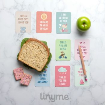 Free Printable Lunch Box Notes by tinyme.com for TodaysCreativeLife.com | Download your free printable lunch box notes. Send a sweet message to your kids!