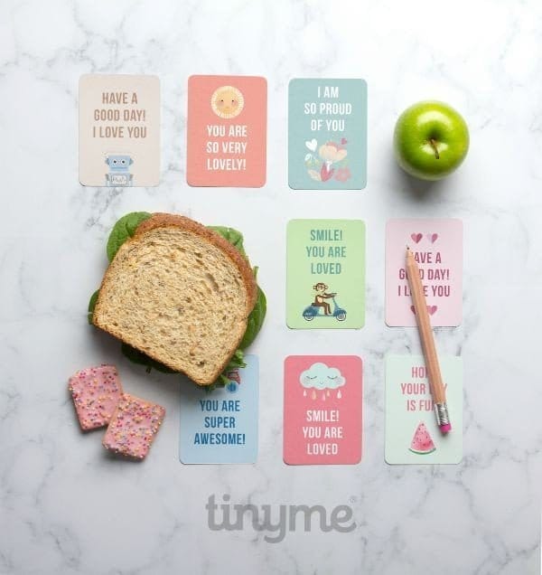 Free Printable Lunch Box Notes by tinyme.com for TodaysCreativeLife.com | Download your free printable lunch box notes. Send a sweet message to your kids!