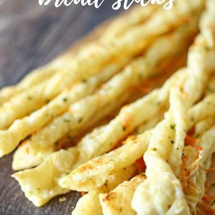 Garlic Butter Bread Sticks made with Puff Pastry, Garlic Butter and Parmesan Cheese | Easy to Make Recipe | Puff Pastry Recipes | TodaysCreativeLife.com