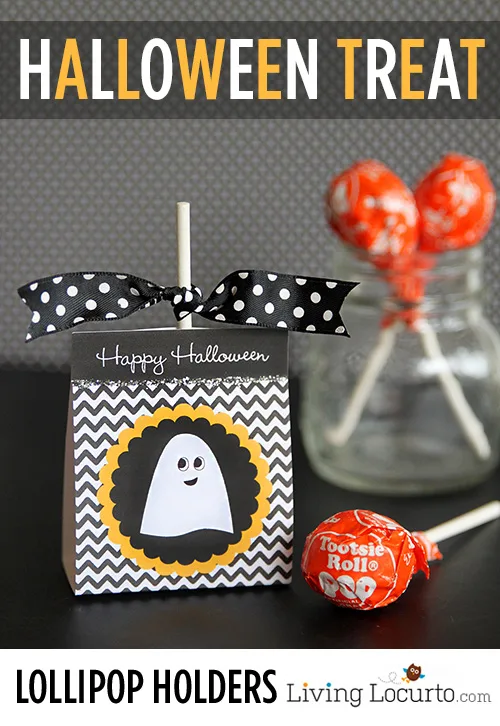 Free Printable Lollypop holder from Living Locurto