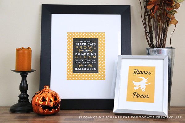 Free Printable Halloween Prints and Signs designed by Elegance and Enchantment for TodaysCreativeLife.com | Easy decorating ideas for Halloween. Find your free download on TodaysCreativeLIfe.com