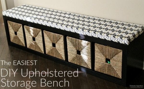 The EASIEST DIY Upholstered Bench Today s Creative Life