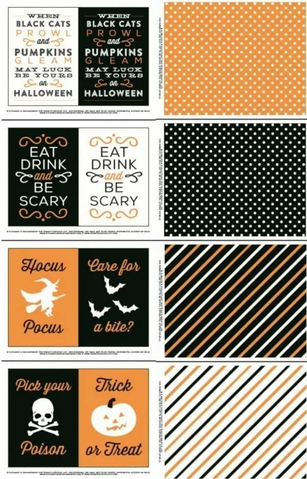 Free Printable Halloween Prints and Signs designed by Elegance and Enchantment for TodaysCreativeLife.com | Easy decorating ideas for Halloween. Find your free download on TodaysCreativeLIfe.com