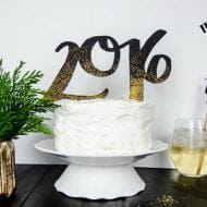 DIY 2016 Cake and Drink Toppers