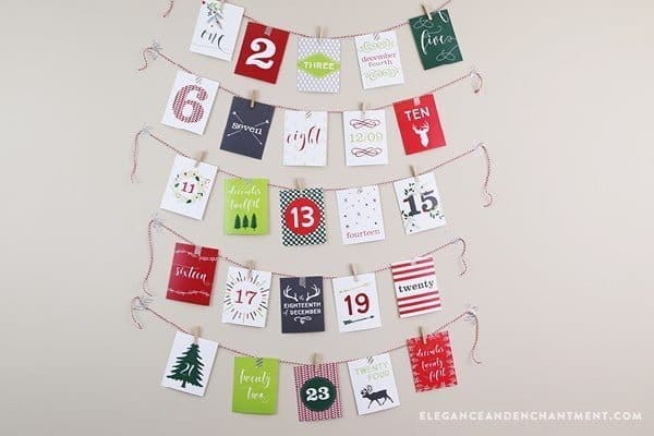 Free Printable Christmas Gift Tags | Gift wrapping just got easier! Create simple and beautiful presents with free printables. Designed by Elegance and Enchantment for TodaysCreativeLife.com