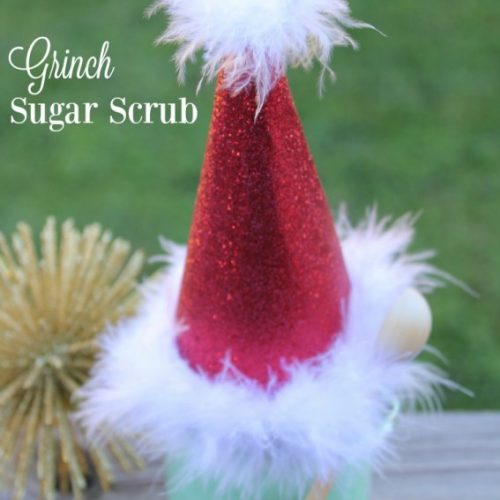Christmas Grinch Sugar Scrub | Great DIY Gift Ideas and more creative ways to celebrate the holidays at the Creative Girls Holiday Soiree! See more at TodaysCreativeLife.com