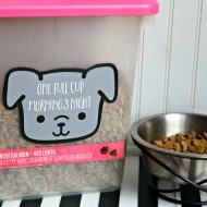 Custom Made Dog Food Container & Free Printable