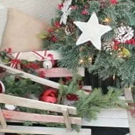 DIY Rustic Sweater Star Ornaments