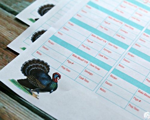 Thanksgiving Prep Printables | Get organized for your holiday dinner with these 5 free printables. Thanksgiving Cooking Schedule, Thanksgiving Menu Plan, Thanksgiving Guest List, Thanksgiving Recipe List. Get your free printables on TodaysCreativeLife.com