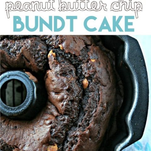 Chocolate Peanut Butter Chip Bundt Cake