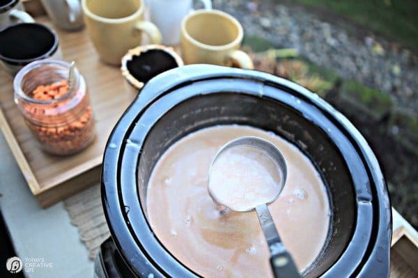 Creamy and Delicious Crockpot Hot Chocolate | This slow cooker hot chocolate gives all other recipes a run for their money! Creamy, delicious and loved by all! Get the recipe on TodaysCreativeLife.com