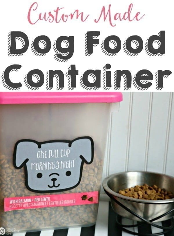 DIY Dog Food Container | TodaysCreativeLife.com