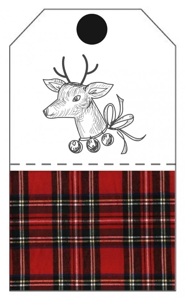 gift tags red plaid deer | Printable Holiday Gift Tags and Stickers | Get your free download for these adorable plaid gift tags for Christmas. Make gift wrapping easier with free label stickers and tags. See more on TodaysCreativeLife.com